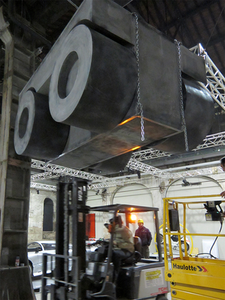 L'alcòva d'acciaio, Installation at  OGR Officine Grandi Riparazioni, Turin, Il futuro nelle mani. Artieri domani, 2011, Photo © Umberto Cavenago